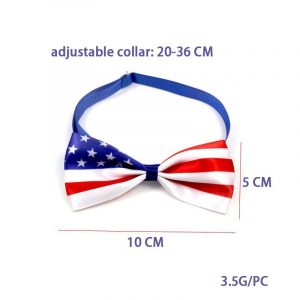 US Independence Day Pet Hat and Bow Tie Set