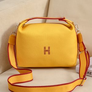 Women's Solid-Color Canvas Bag