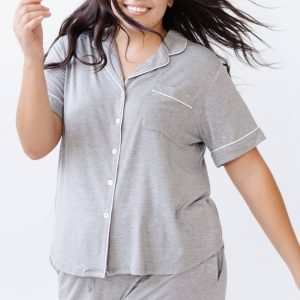 Customized Color Woman Bamboo Sleep Set Plus Size Available Loose Nightwear