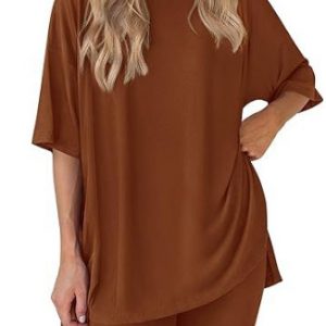 European and American style casual home short-sleeved T-shirts and shorts
