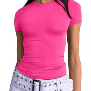 Stylish round neck high-end milk silk women's clothing