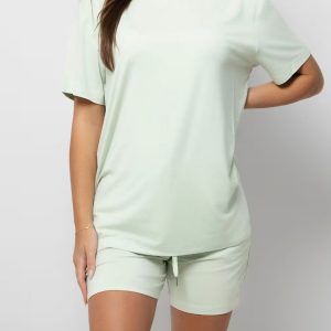 Two-piece set of athletic shorts and loungewear