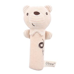Gbee Organic Cotton Baby Rattle, Newborn Comfort Toy