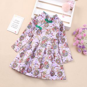 Ethnic Style Children Clothing Kids Clothes Party Chinese Style Hanfu Cheongsam Qipao Girl Dress Cosplay Performance Costume