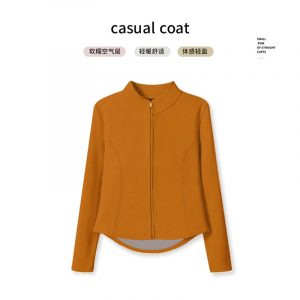 Stylish, slimming, and versatile zip-up yoga jacket