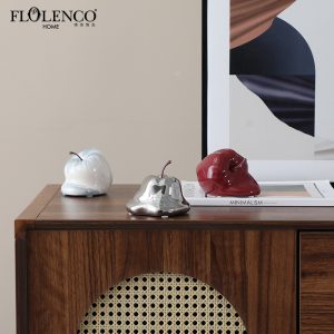 ins Style Abstract Fun Apple Ceramic Ornaments Living Room
