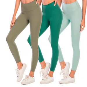 Women's High-Waisted Naked-Sense Yoga Pants with No Embarrassing Lines, Stretchy, Slim-Fit, Hip-Lifting Sportswear for Fitness and Yoga