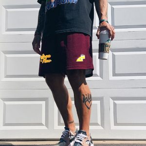 Quick-drying four-point shorts for fitness, sports, trendy casual wear, running and basketball, American-style beach pants, quick-drying running shorts