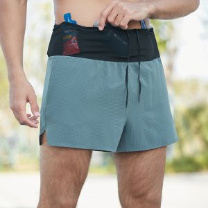 Men's 2-in-1 Double Layer Fitness Shorts, Marathon & Trail Running Training Pants, Quick-Dry 3-Inch Shorts
