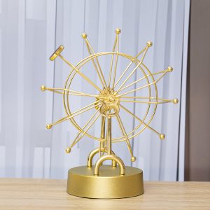 Newton Pendulum Golden Ferris Wheel Home Living Room Decoration