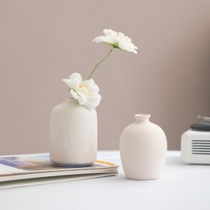 European and American Plain White Vase Living Room Flower-arranging Table Ornaments