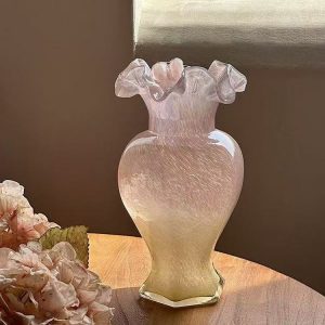 French Flower Pot Middle Glass Vase