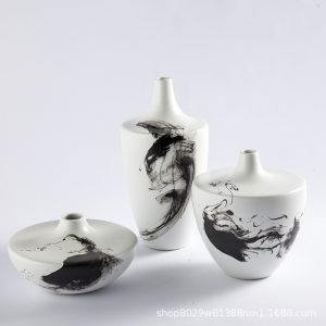 New Chinese Zen Style Dried Flowers for Dining Table Vase Ornaments Hallway