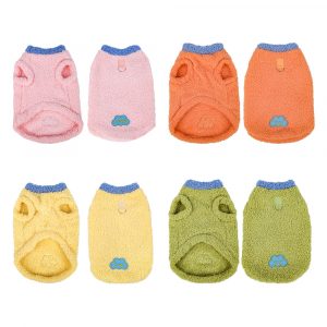 Cloud-shaped plush cat clothes