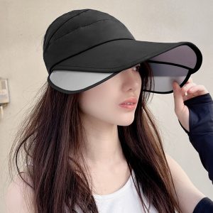 Women's Sun Visor Summer UV Protection Outdoor Sports Sun Hat Large Brim Hat Running Visor for Men