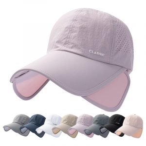 Quick-drying Outdoor Baseball Cap for Women, Thin Brimmed Hat, Large Size Sun Hat