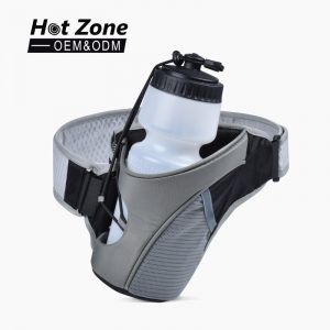 Lightweight, close-fitting and breathable multifunctional outdoor waist bag with water bottle holder for marathons, hiking, mountaineering and cycling