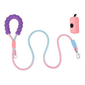One-piece dog leash with explosion protection