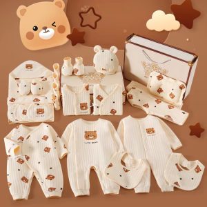 Baby Clothes Autumn Winter Suit Full Month Infant Clothing Sets