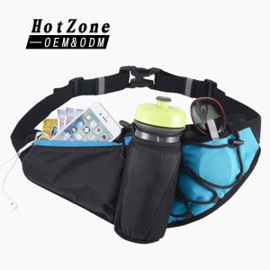 Multifunctional Nylon Large-Capacity Waist Pack for Outdoor Sports, Suitable for Marathons, Running, Hiking, Mountaineering, Cycling with Water Bottle Holder