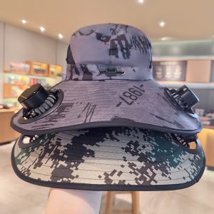 Men's Summer Outdoor Mountaineering and Fishing UV Protection Extra Large Brim Sun Bucket Hat