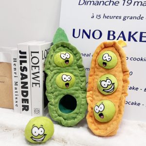Pea-Pod Dog Snuffle Plush Toy