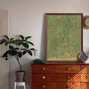 French retro living room decorative painting