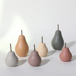 Small fresh ceramic pear ornaments home accessories