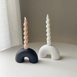 Creative ceramic geometric candle holder ornaments