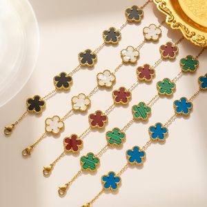 New Fashion Ladies Five Flower Bracelets Jewelry