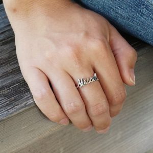 Blessed Ring 925 Sterling Silver | Faith Blessing Dainty Ring