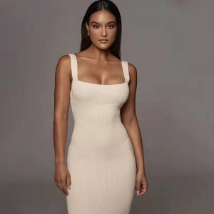Ribbed Vest Long Dress