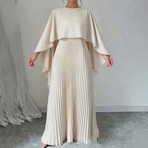 Pleated Irregular Fashion Skirt Set