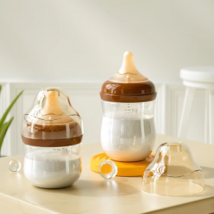Newborn Anti-Colic Feeding Crystal Diamond Glass Bottle
