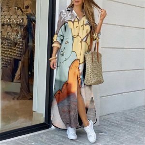 Women's Clothing Plus Size Lady Casual Dress