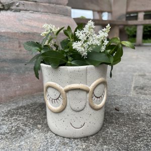 Funny fun portrait resin flowerpot ornaments