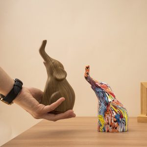 Abstract Elephant Animal Sculpture Ornaments Home