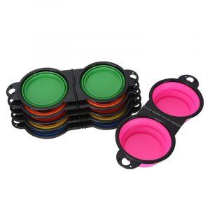 Foldable Dual Pet Bowls