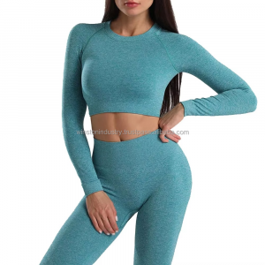 New Women's Yoga Set 100% Cotton Breathable Solid Pattern