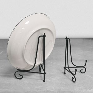Wrought Iron Tea Cake Bracket Metal Plate Holder