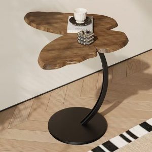 Simple Butterfly Side Table Black Walnut Tea Table