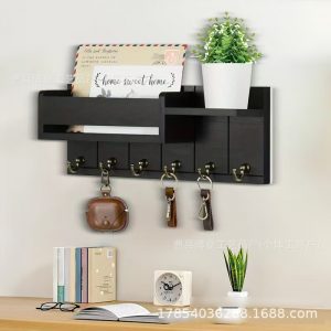 Wooden Wall-mounted Key Holder for Household