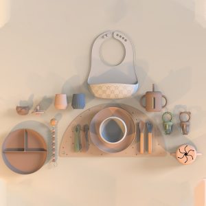 Baby Feeding Set with Dining Plate and Bowl Easy Clean