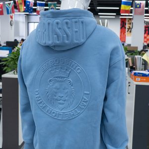 D Embossed Hoodie Oversize Men's High Quality Custom Heavyweight