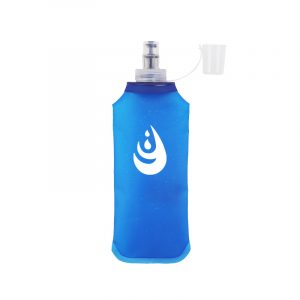 Soft water bottle with silicone bite valve, suitable for fitness, cycling, and sports
