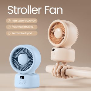 Baby Stroller Fan With Octopus Tripod Rechargeable