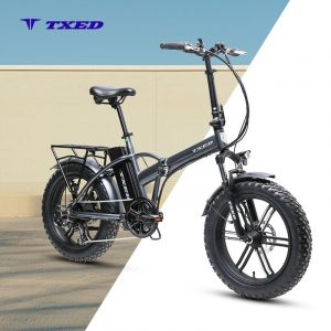 20-Inch Electric Folding Bicycle with Integrated Alloy Wheels