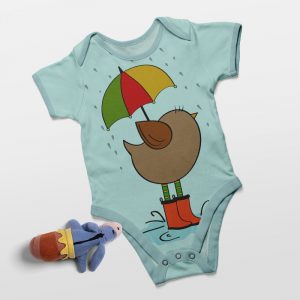 Customized Baby summer Clothes O-Neck Solid Color