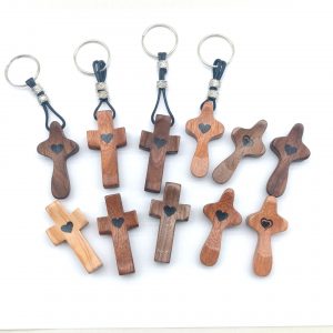 Wooden Cross American Walnut Handlehold