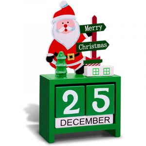 Christmas wooden calendar ornaments